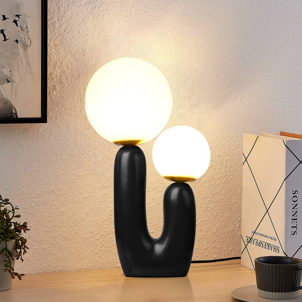 Classic Modern Style Black Table Lamp for Bedroom