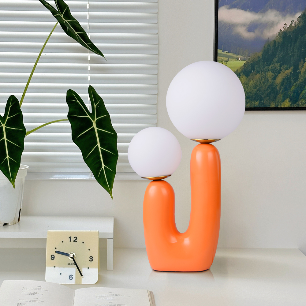Orange Desk Lamp for Reading Room Bedroom