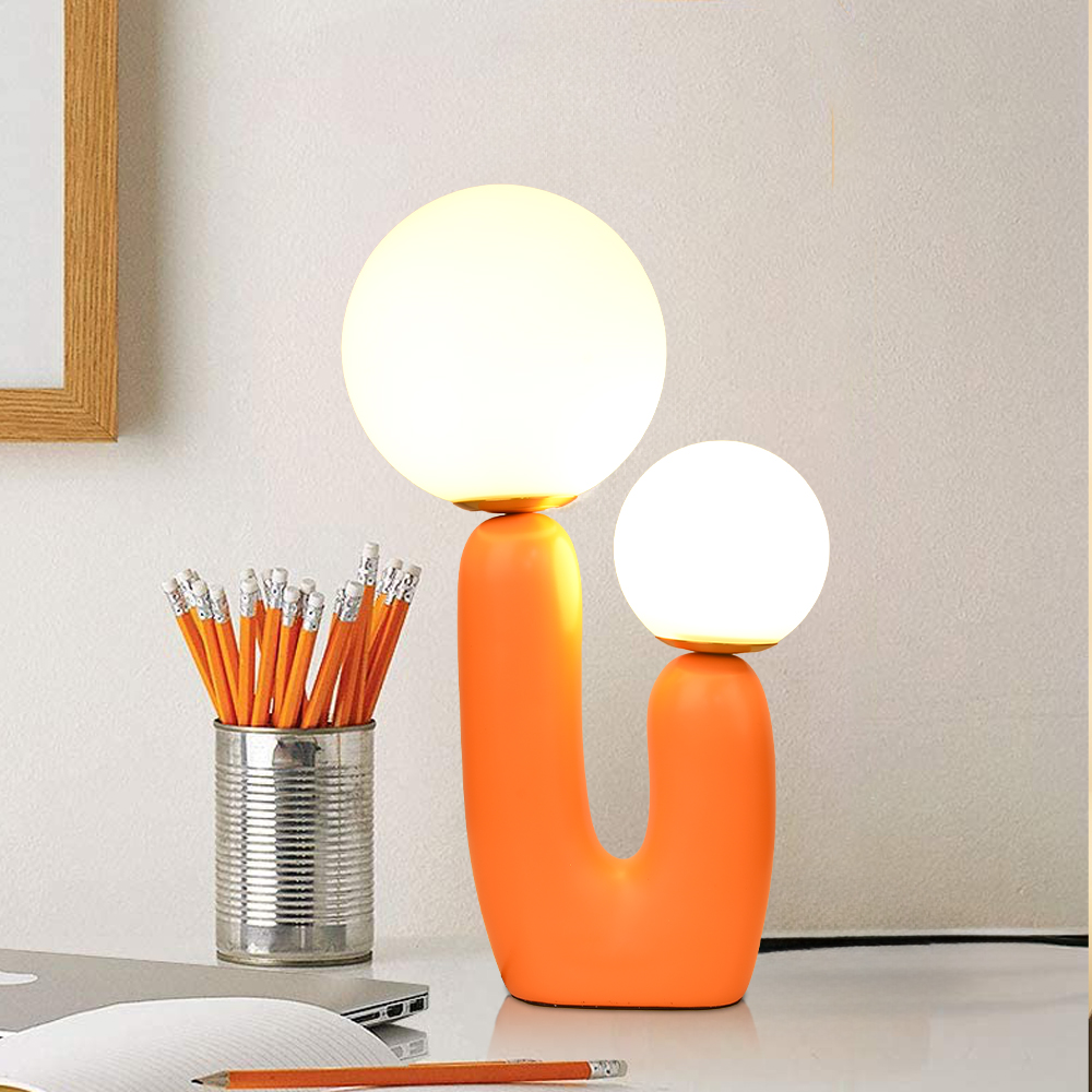 Orange Desk Lamp for Reading Room Bedroom
