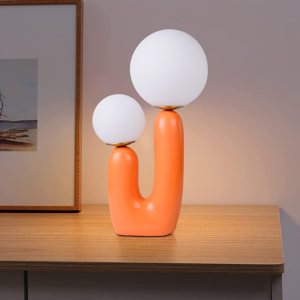 Orange Desk Lamp for Reading Room Bedroom