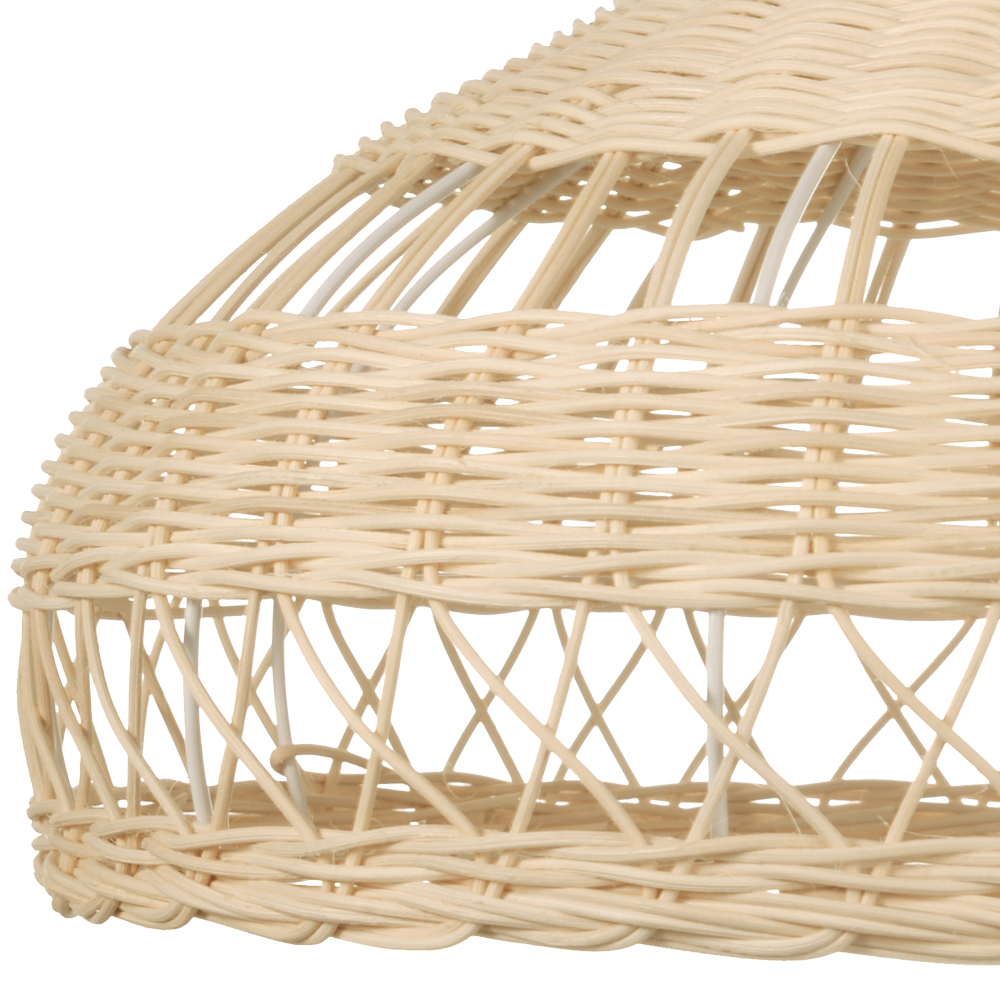 Japanese Rattan Woven Lampshade Dining Table Hanging Lamp
