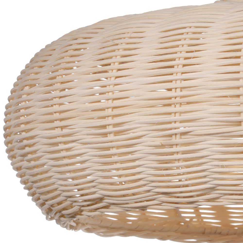 Coastal Wicker Rattan Pendant Lights Organic Chandelier for Living Room Dining Room