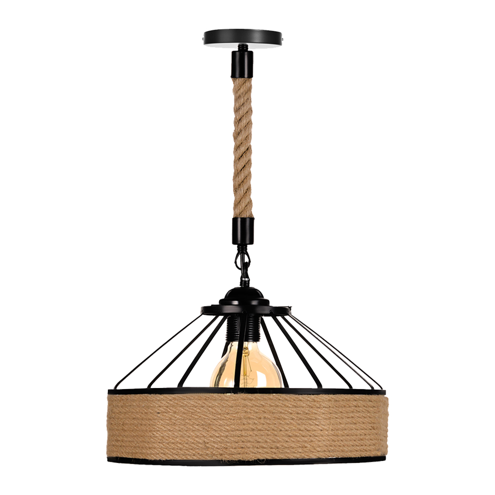 Industrial Style Country Hemp Rope Chandelier Cafe Restaurant Creative Decor