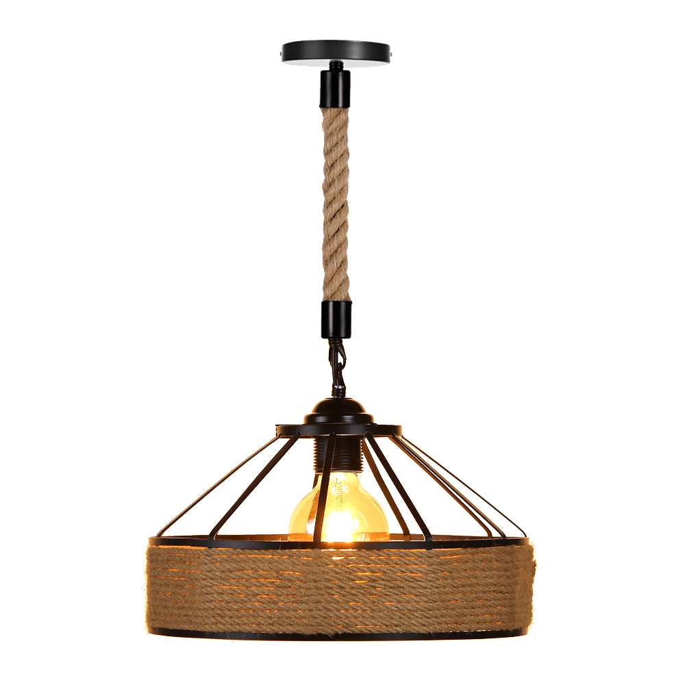 Industrial Style Country Hemp Rope Chandelier Cafe Restaurant Creative Decor
