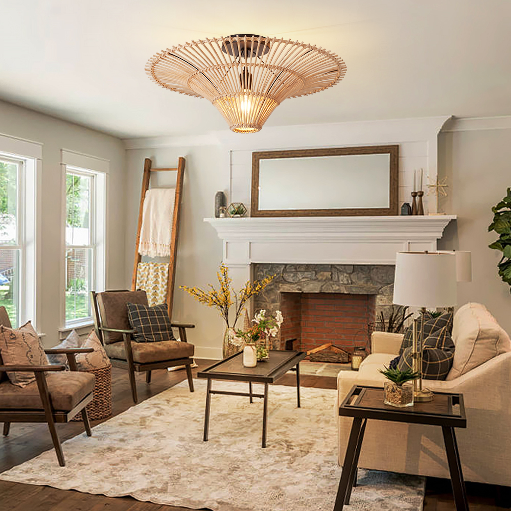 Farmhouse Modern Decorative Ceiling Light for Rural Bedrooms 