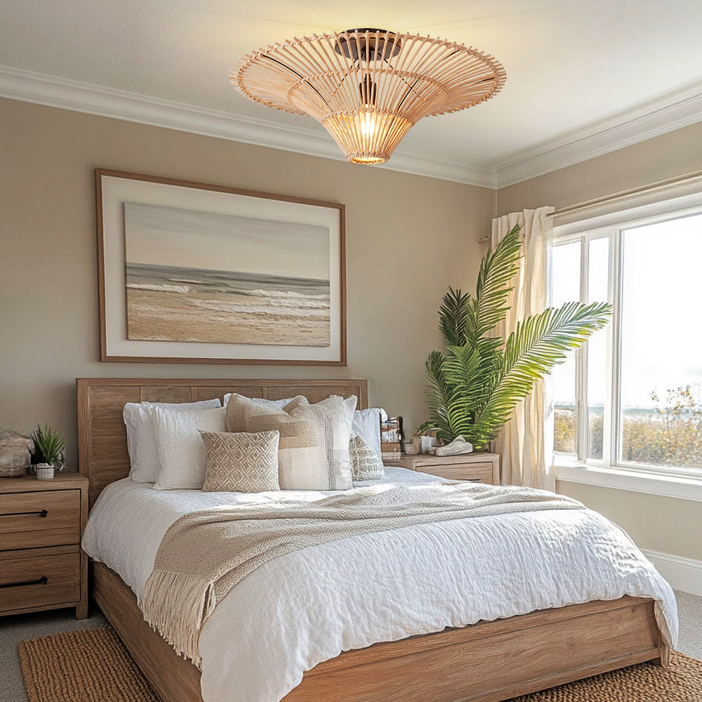 Farmhouse Modern Decorative Ceiling Light for Rural Bedrooms 