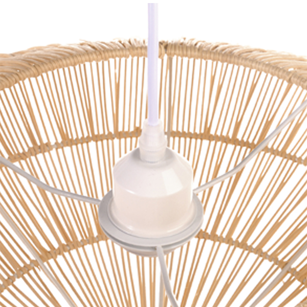 Flying-saucer Style Bedroom Rattan Woven Lampshade