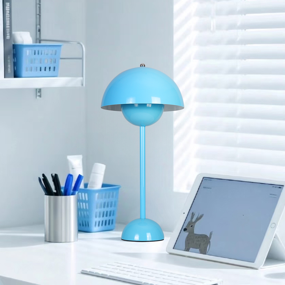 Danish Retro Flower Bud Table Lamp Nordic Style Plug In Bedroom Bedside Lighting