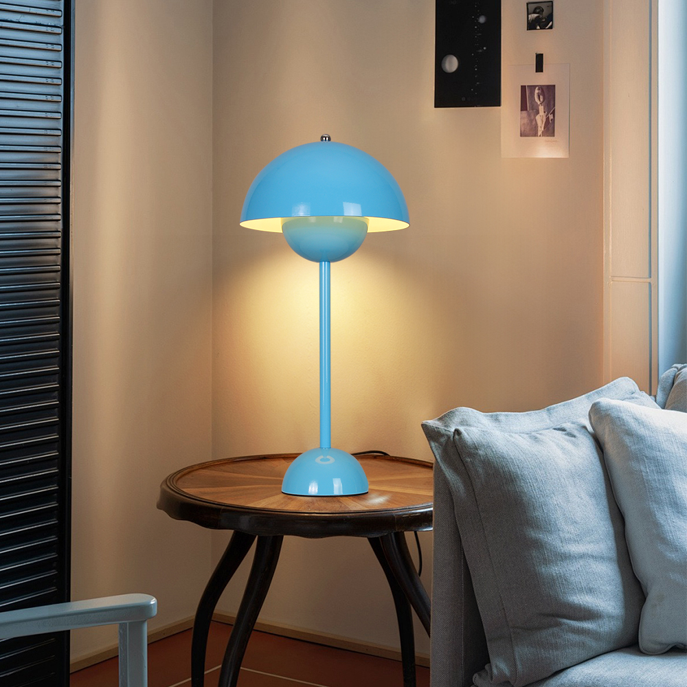 Danish Retro Flower Bud Table Lamp Nordic Style Plug In Bedroom Bedside Lighting