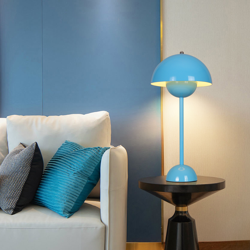 Danish Retro Flower Bud Table Lamp Nordic Style Plug In Bedroom Bedside Lighting