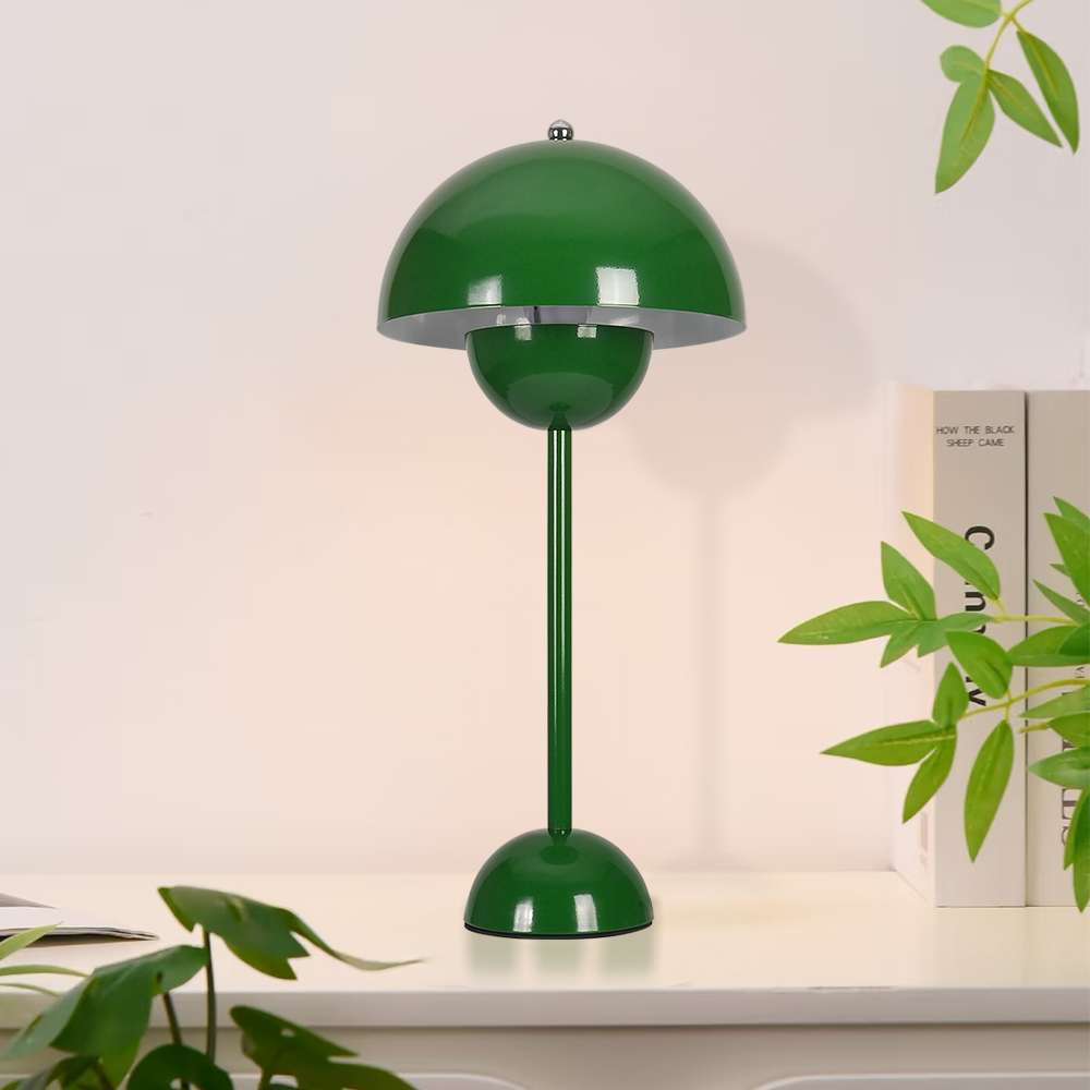 Danish Retro Flower Bud Table Lamp Nordic Style Plug In Bedroom Bedside Lighting