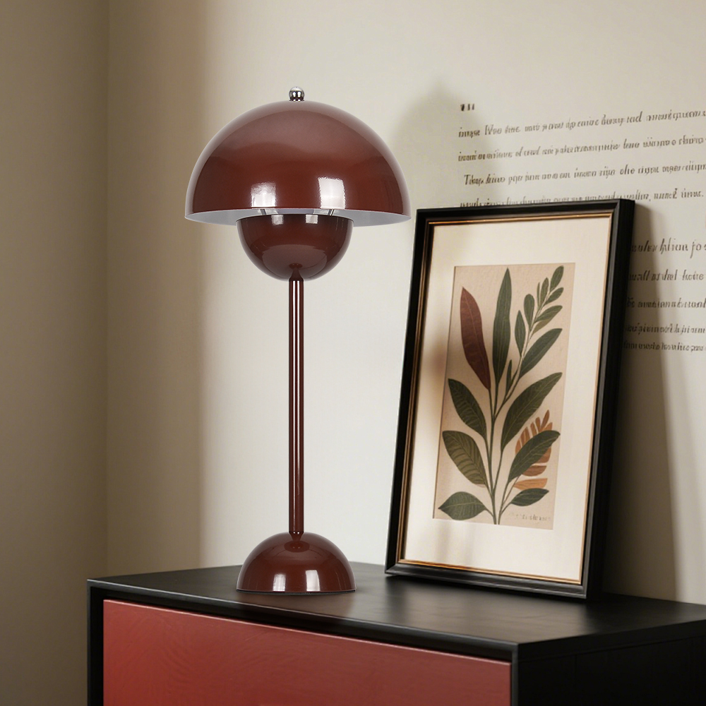 Danish Retro Flower Bud Table Lamp Nordic Style Plug In Bedroom Bedside Lighting