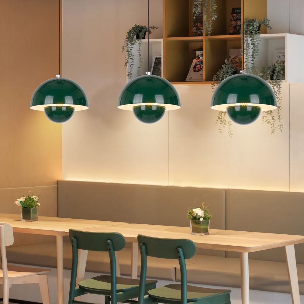 French Cream Style Floral Bud Metal Pendant Light Designer Classic Dining Room Restaurants Bar Decor Lamp