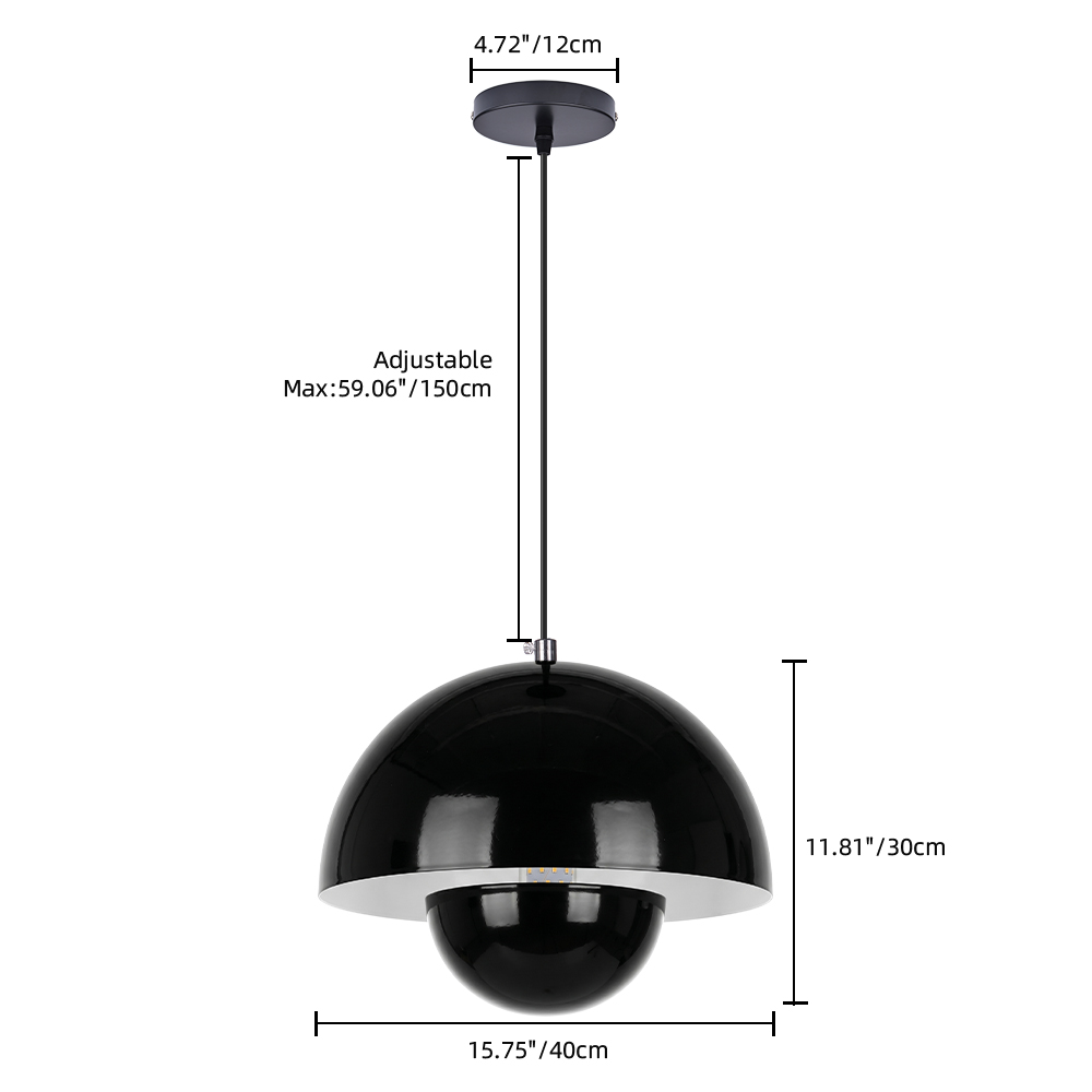 French Cream Style Floral Bud Metal Pendant Light Designer Classic Dining Room Restaurants Bar Decor Lamp