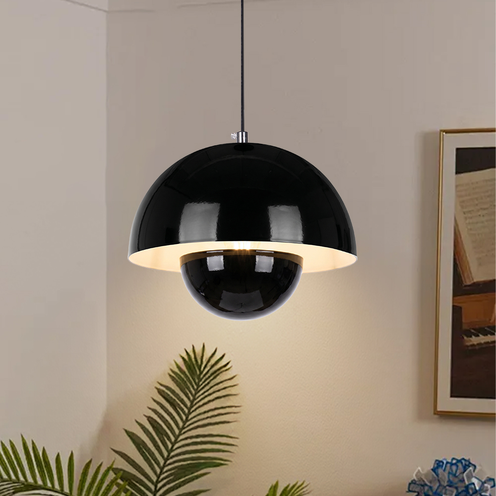 French Cream Style Floral Bud Metal Pendant Light Designer Classic Dining Room Restaurants Bar Decor Lamp