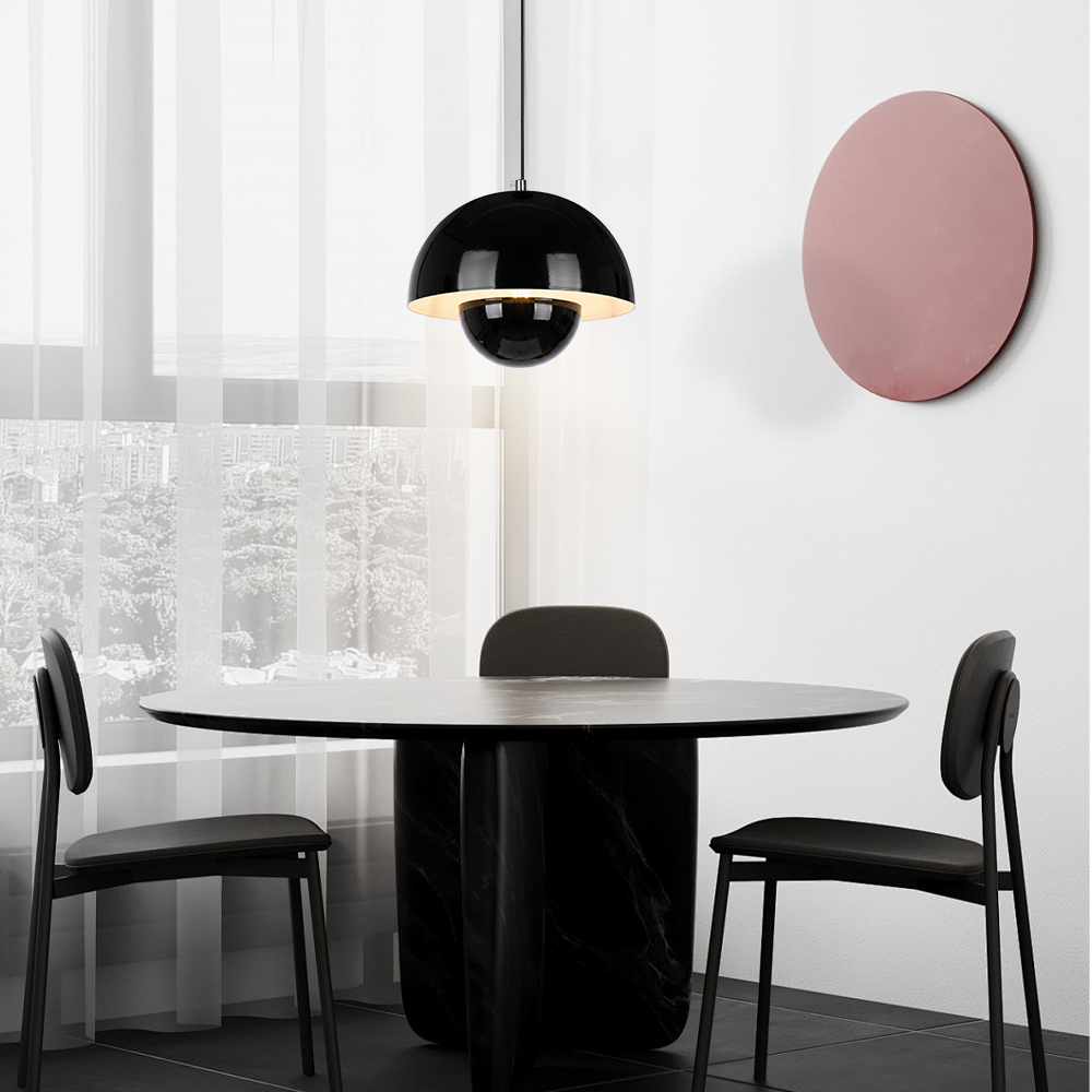 French Cream Style Floral Bud Metal Pendant Light Designer Classic Dining Room Restaurants Bar Decor Lamp