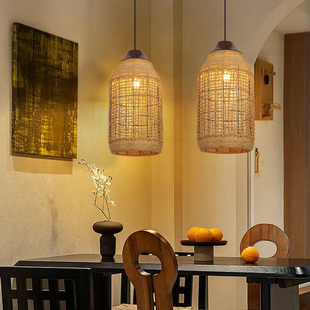50% OFF Clearance Large Rattan Pendant Light Fixtures