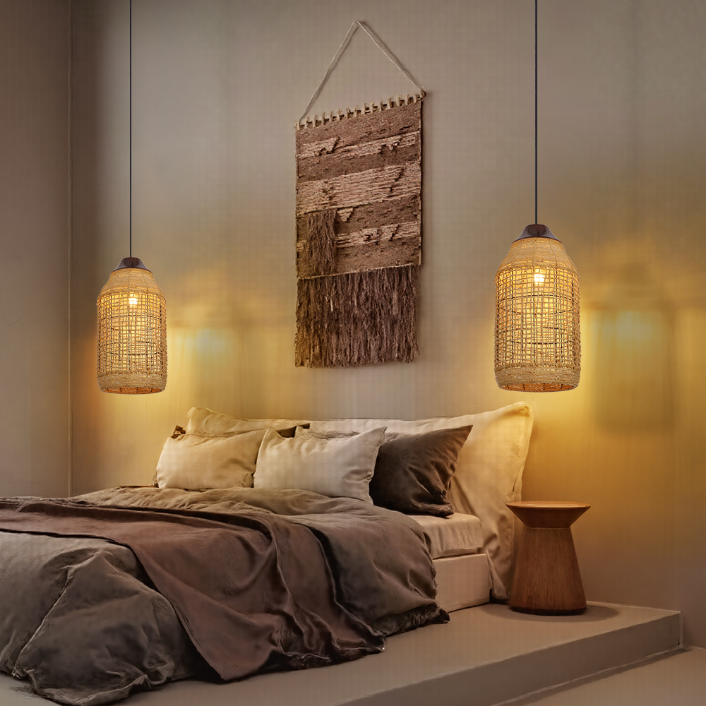 50% OFF Clearance Large Rattan Pendant Light Fixtures