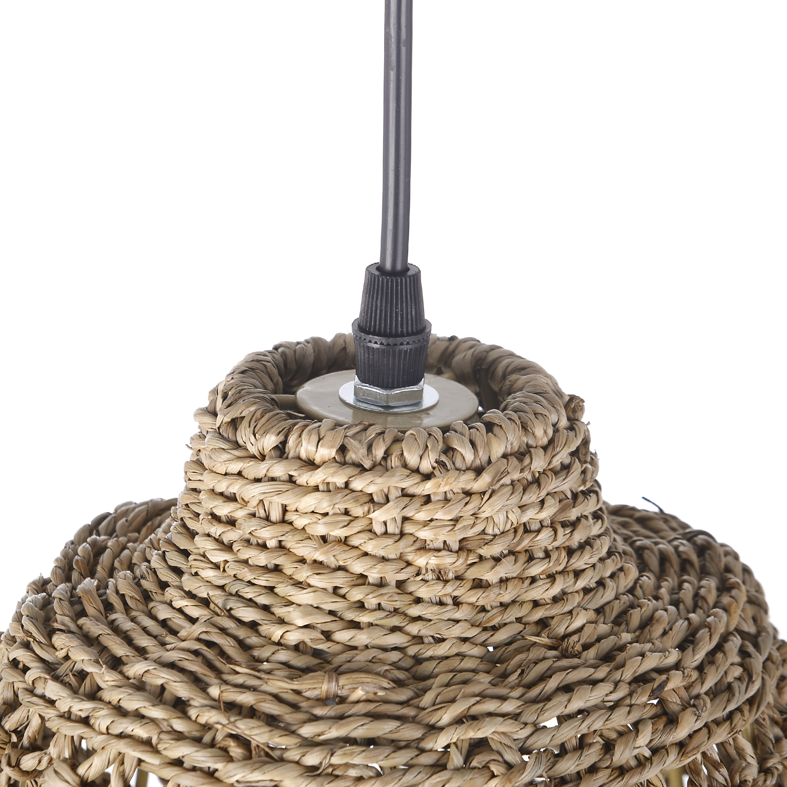 Weave Lighting Fixture Rustic Seagrass Pendant Chandelier  for Dining Room
