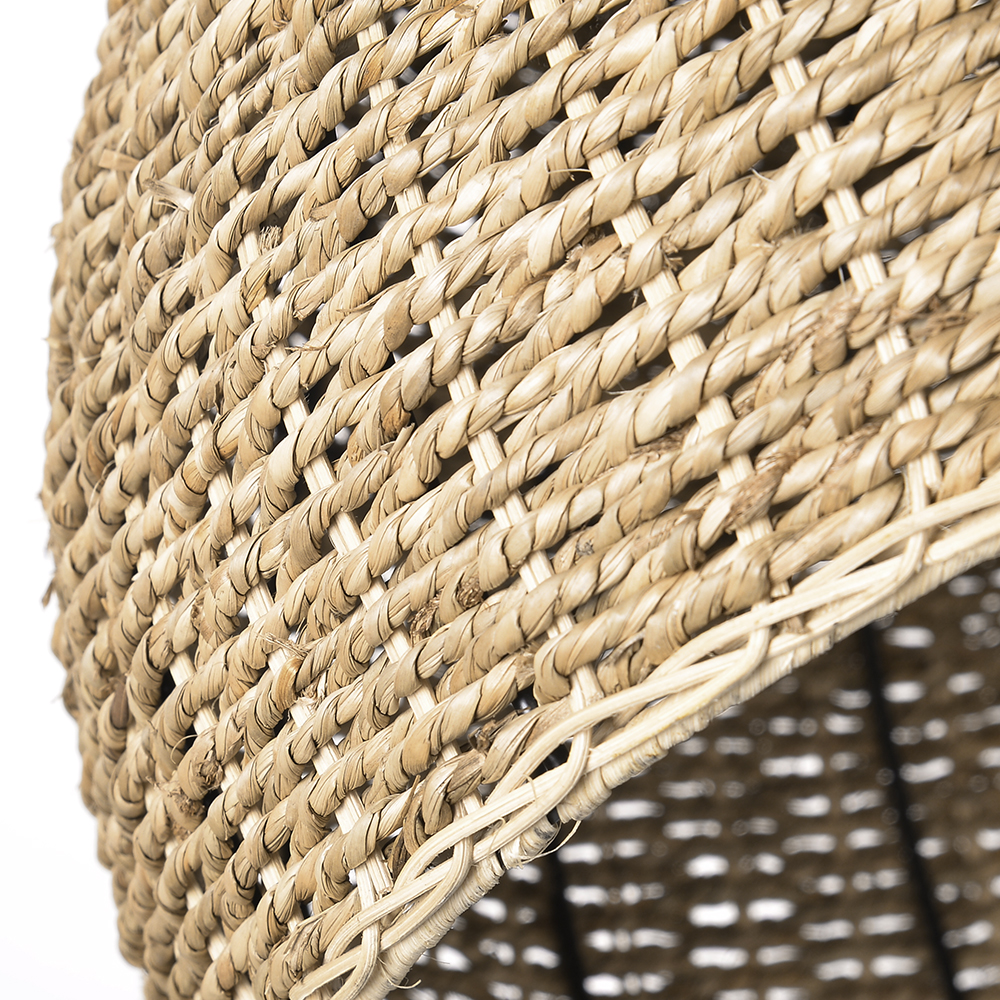 Handwoven Dome Seagrass Chandelier for Living Room