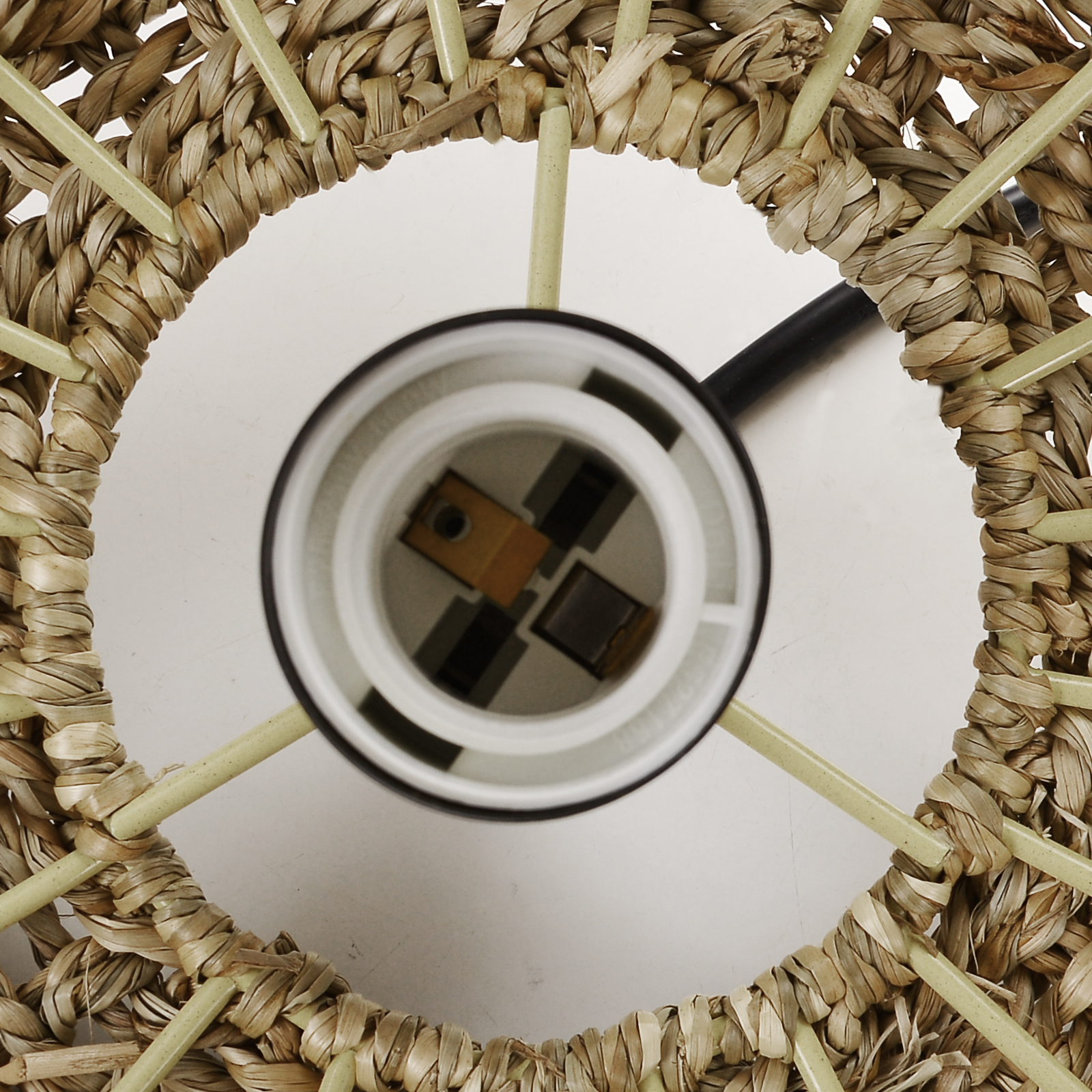  Rustic Country Seagrass Hanging Lamp for Living Room