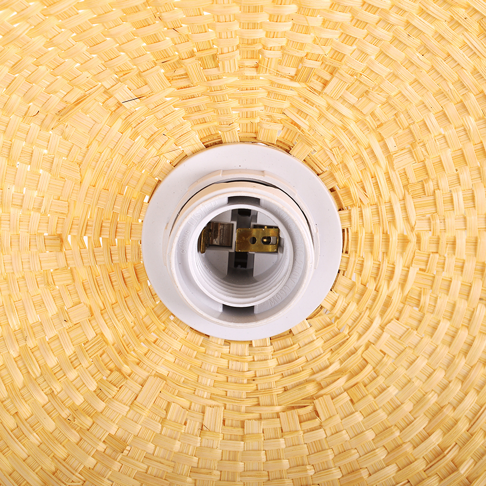 Japanese-style Woven Bamboo Sunhat Pendant Light for Restaurants or Dining Room