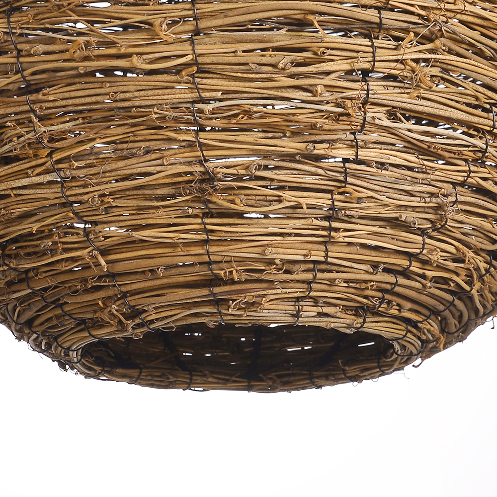 Wabi-sabi Dining Room Rattan Pendant Light Classical Zen Art Restaurant Hanging Lamp