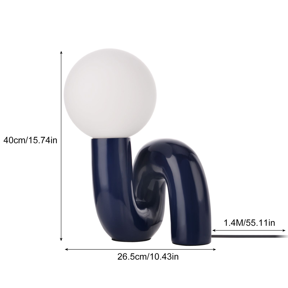 Royal Blue Desk Lamp for Bedroom