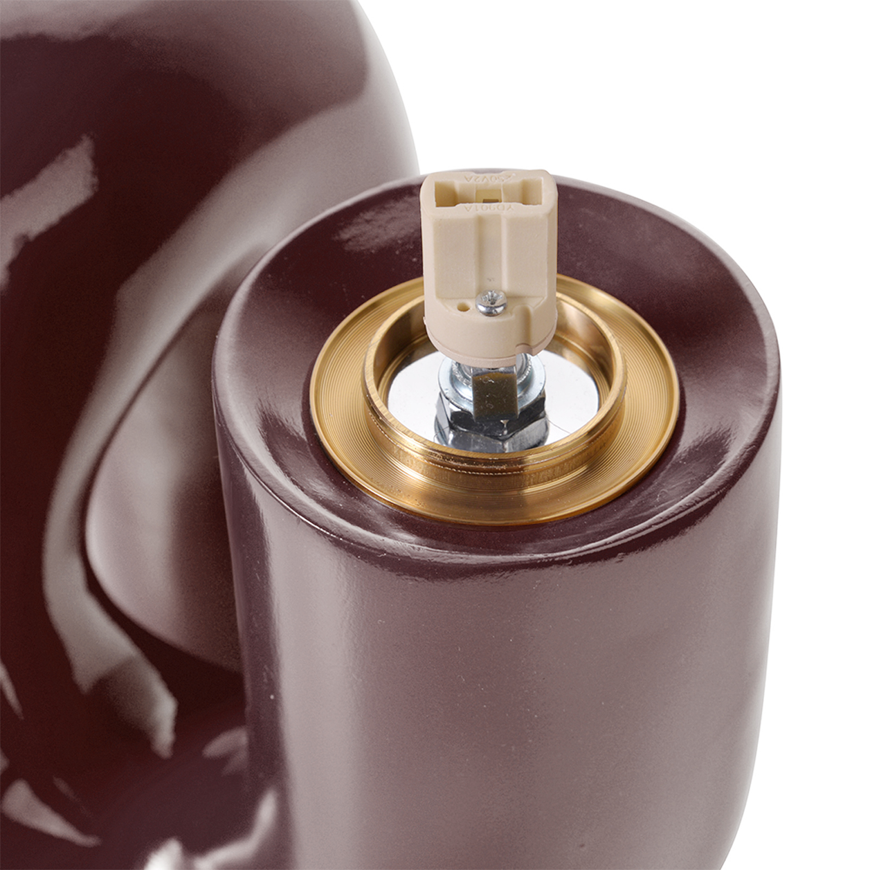 Minimalist Twisted Red Table Lamp for Living Room