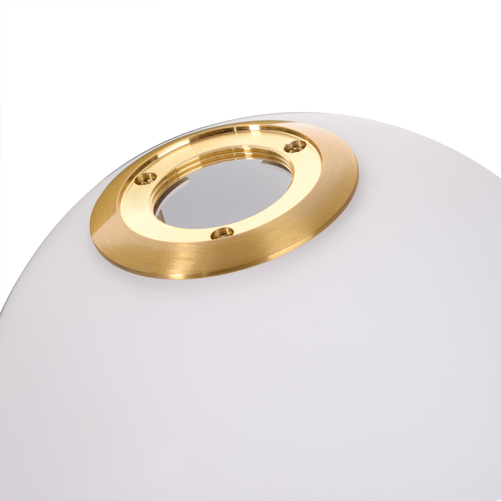 Modern Design White Table Lamp with Resin Base