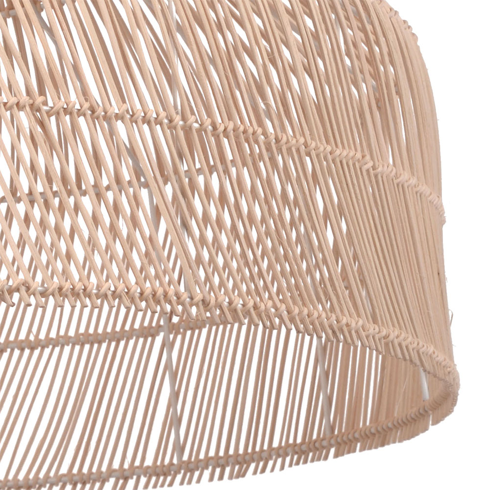 Hand-Woven Pendant Light Fixture Farmhouse Basket Hanging Lamp Chandelier for Kitchen
