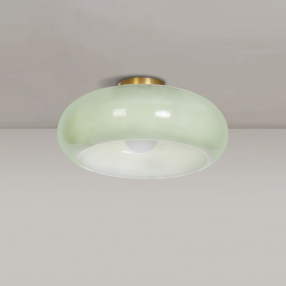 Corridor Entrance Glass Ceiling Lamp Shade Flush Mount Lights