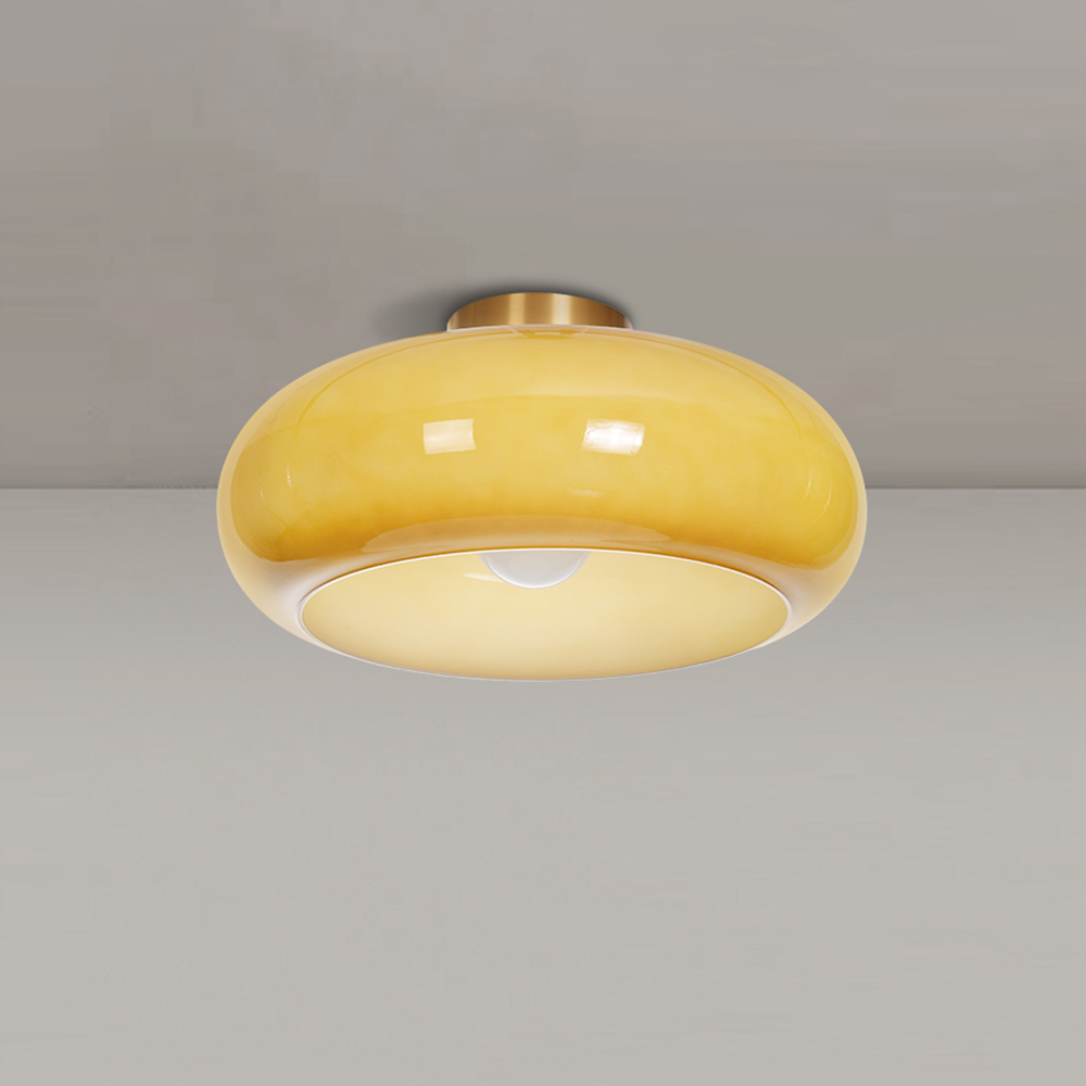 Corridor Entrance Glass Ceiling Lamp Shade Flush Mount Lights