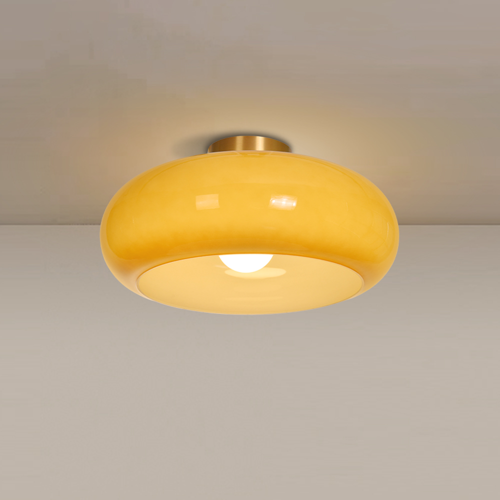 Corridor Entrance Glass Ceiling Lamp Shade Flush Mount Lights