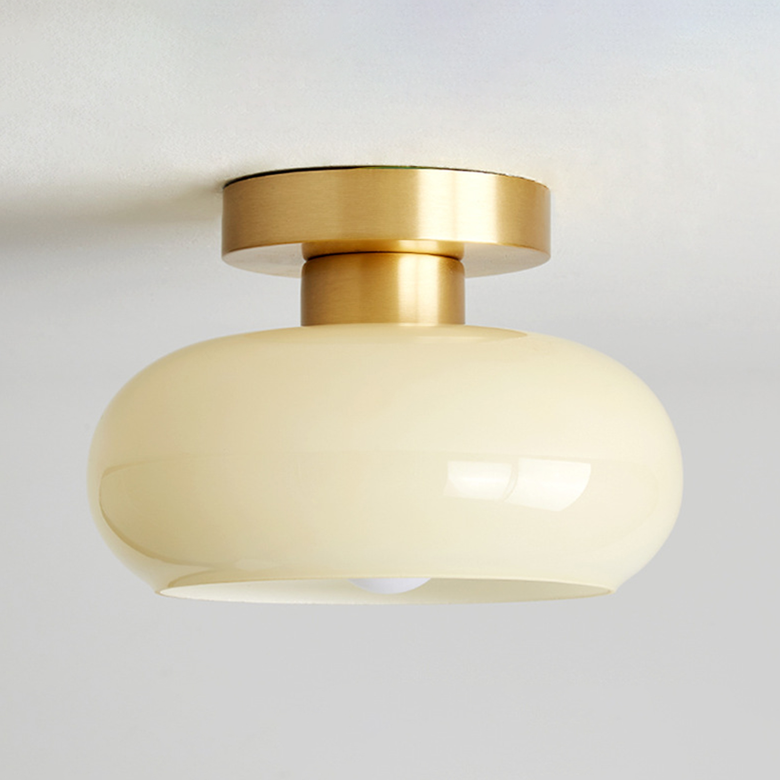 Medieval-style Modern Flush Mount Ceiling Lamp Front Porch Green Chandelier