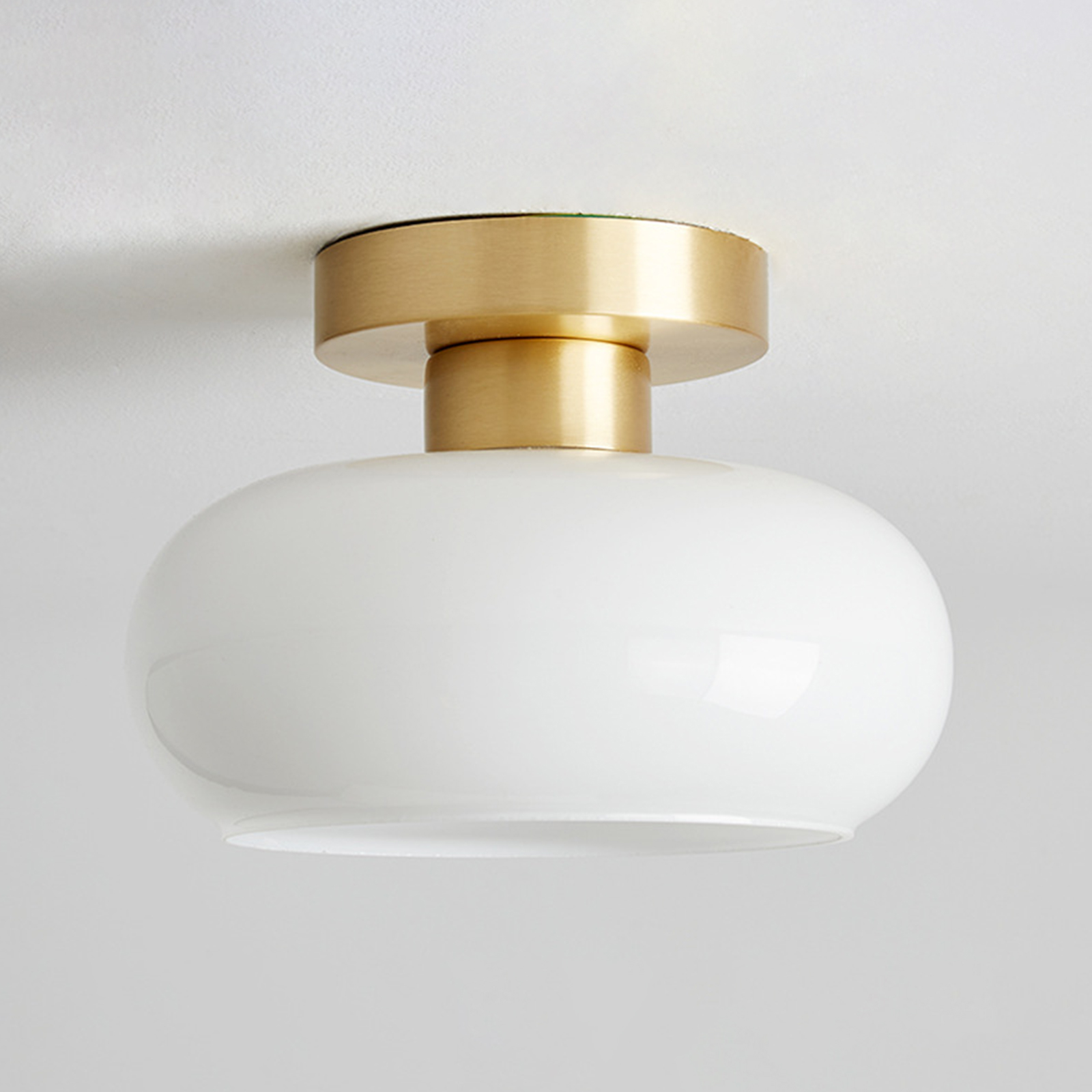 Medieval-style Modern Flush Mount Ceiling Lamp Front Porch Green Chandelier