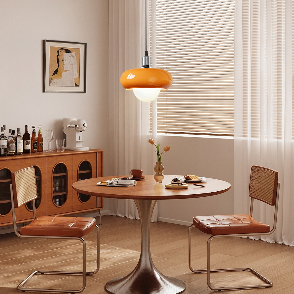 Bauhaus Minimalist Glass Pendant Light for Dining Rooms Bars