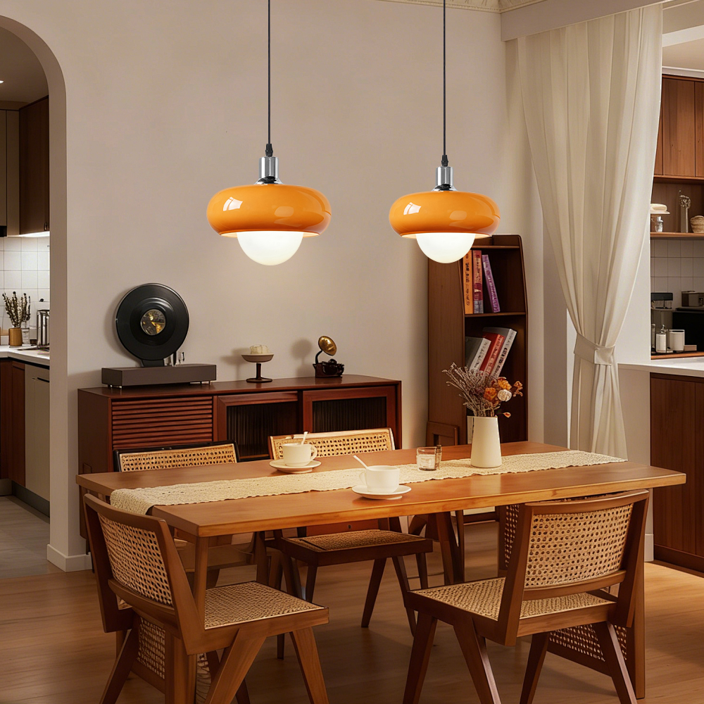 Bauhaus Minimalist Glass Pendant Light for Dining Rooms Bars