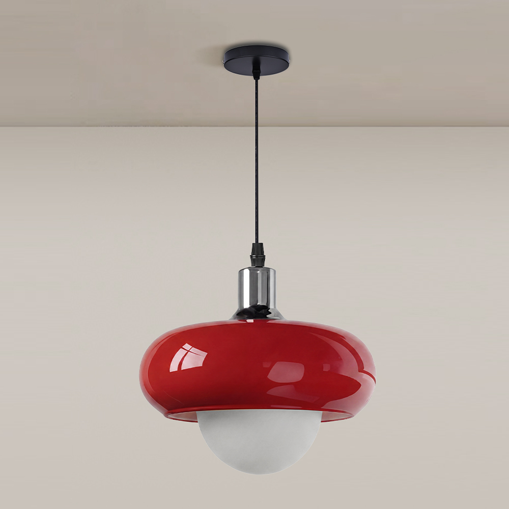 Bauhaus Minimalist Glass Pendant Light for Dining Rooms Bars