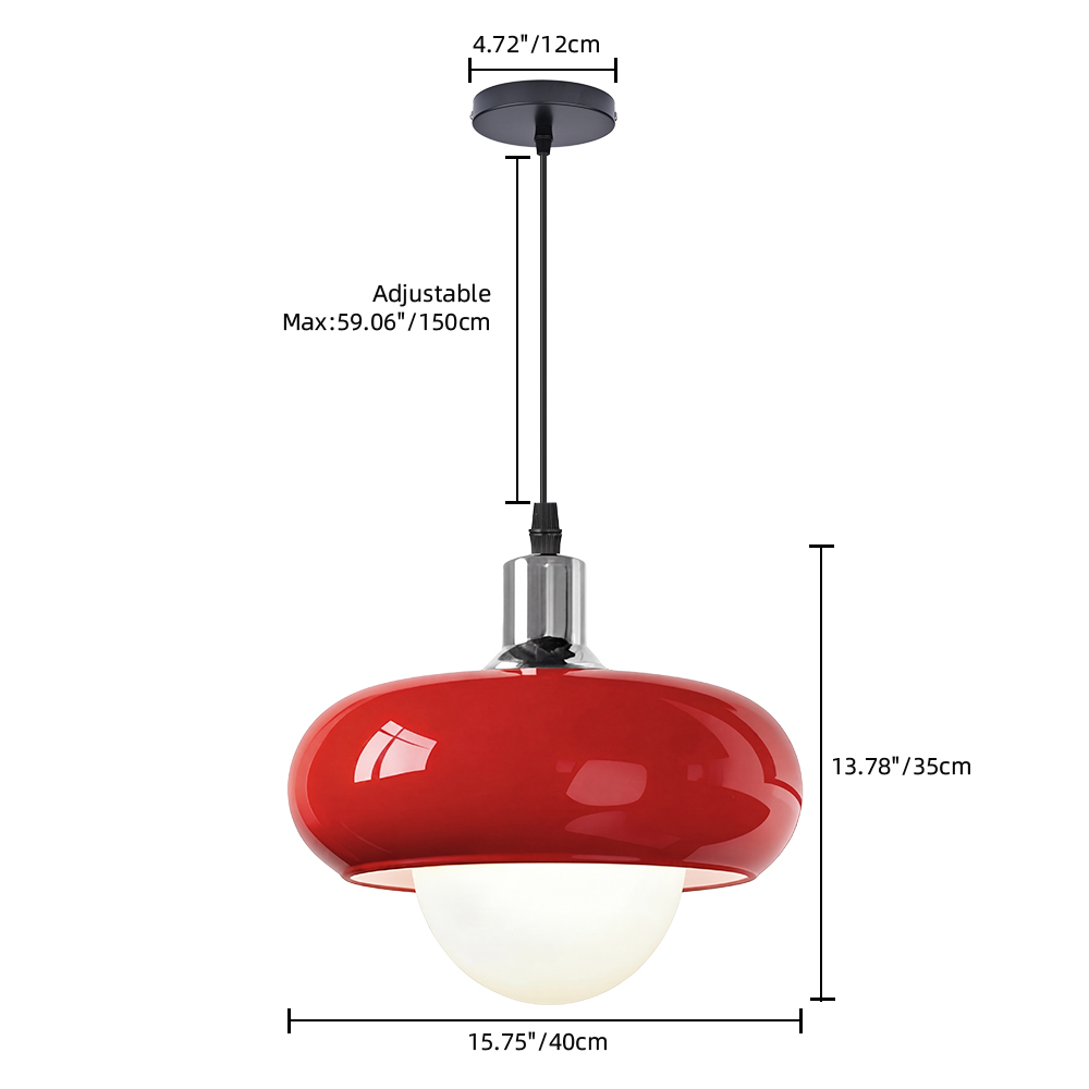 Bauhaus Minimalist Glass Pendant Light for Dining Rooms Bars
