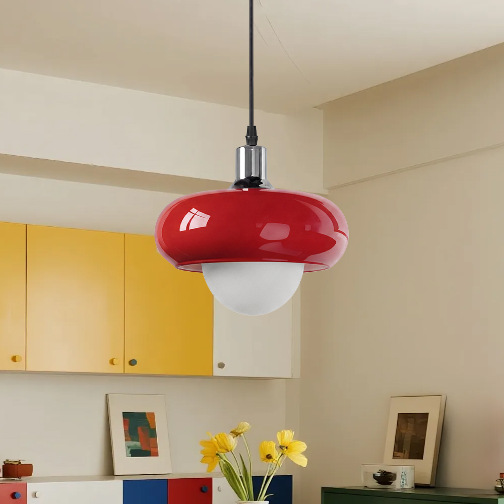 Bauhaus Minimalist Glass Pendant Light for Dining Rooms Bars