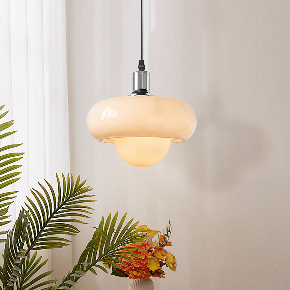 Bauhaus Minimalist Glass Pendant Light for Dining Rooms Bars