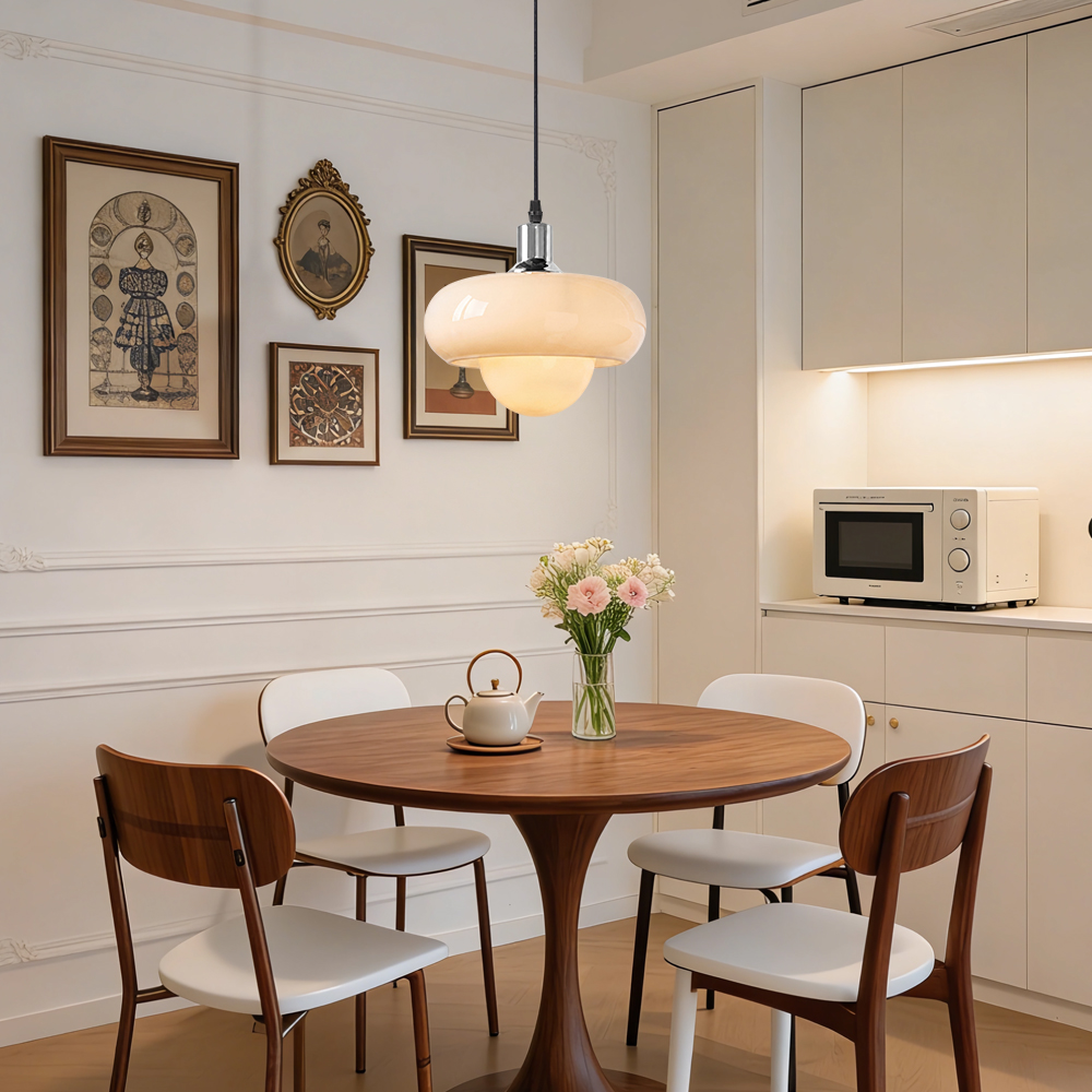 Bauhaus Minimalist Glass Pendant Light for Dining Rooms Bars