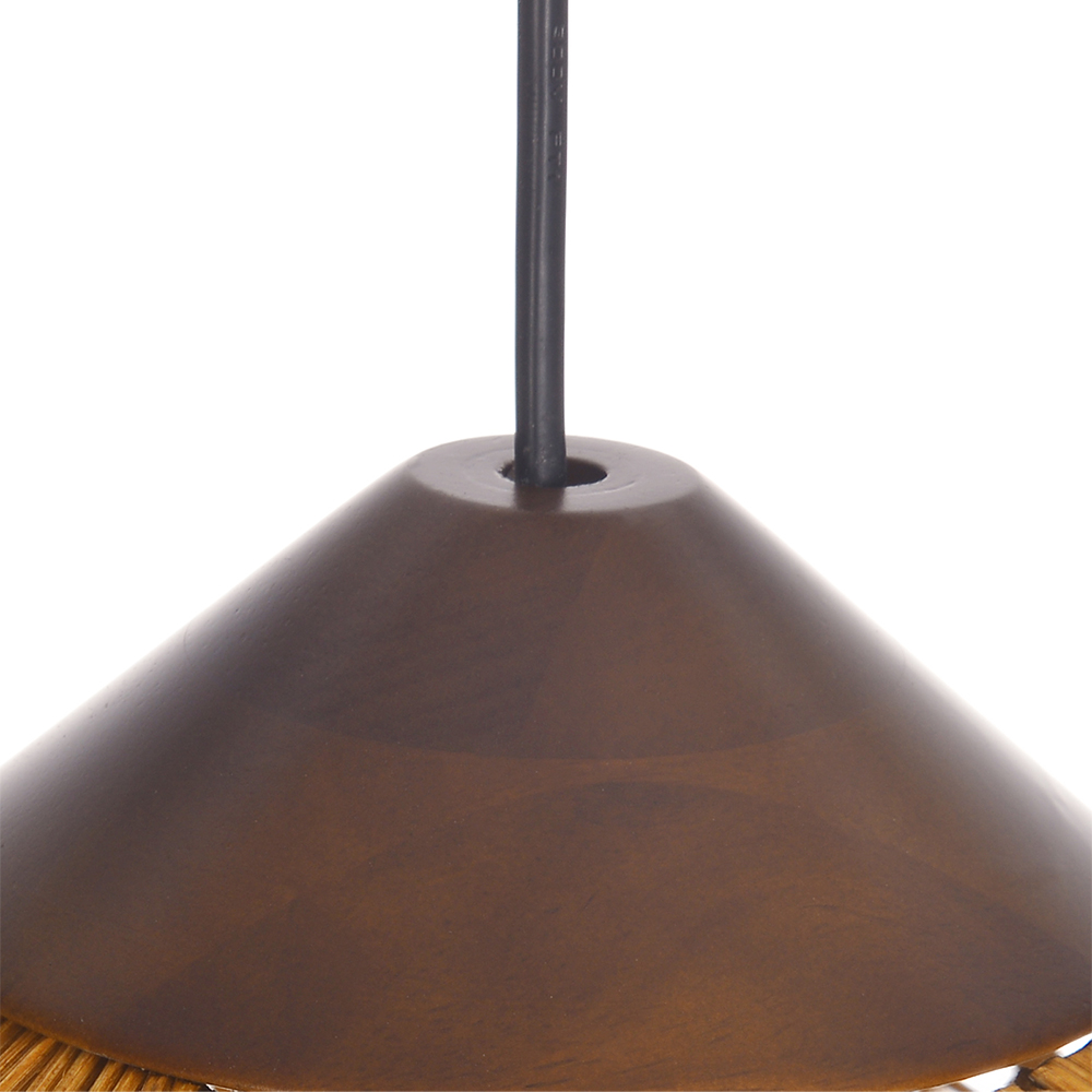 Pastoral Decor Rattan Pendant Light Creative Fixtures for Dining Areas, Living Rooms