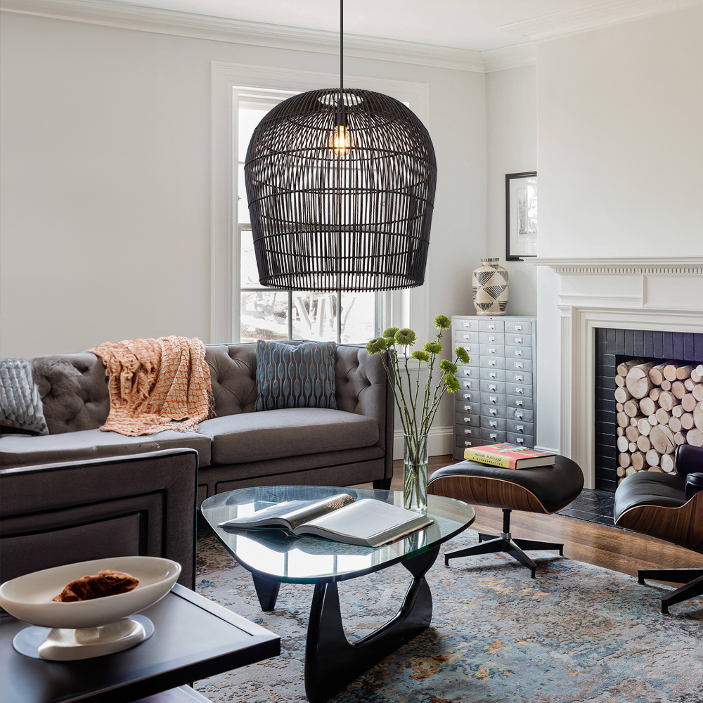 Coastal Chic Rattan Lighting Natural Handwoven Pendant Lamp Shade