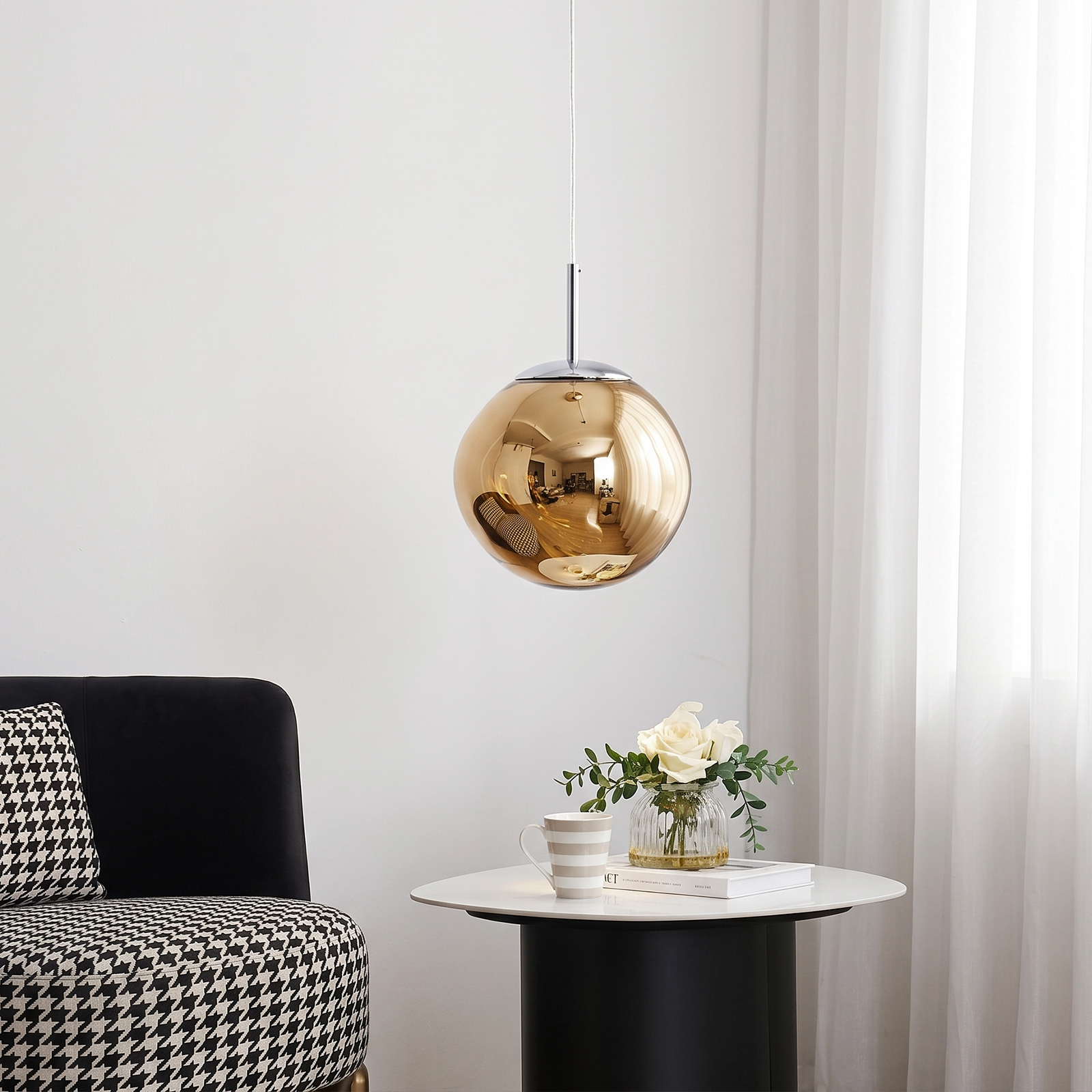 Modern Stairwell Cluster Chandeliers Minimalist Living Dining Room Round Small Pendant Light