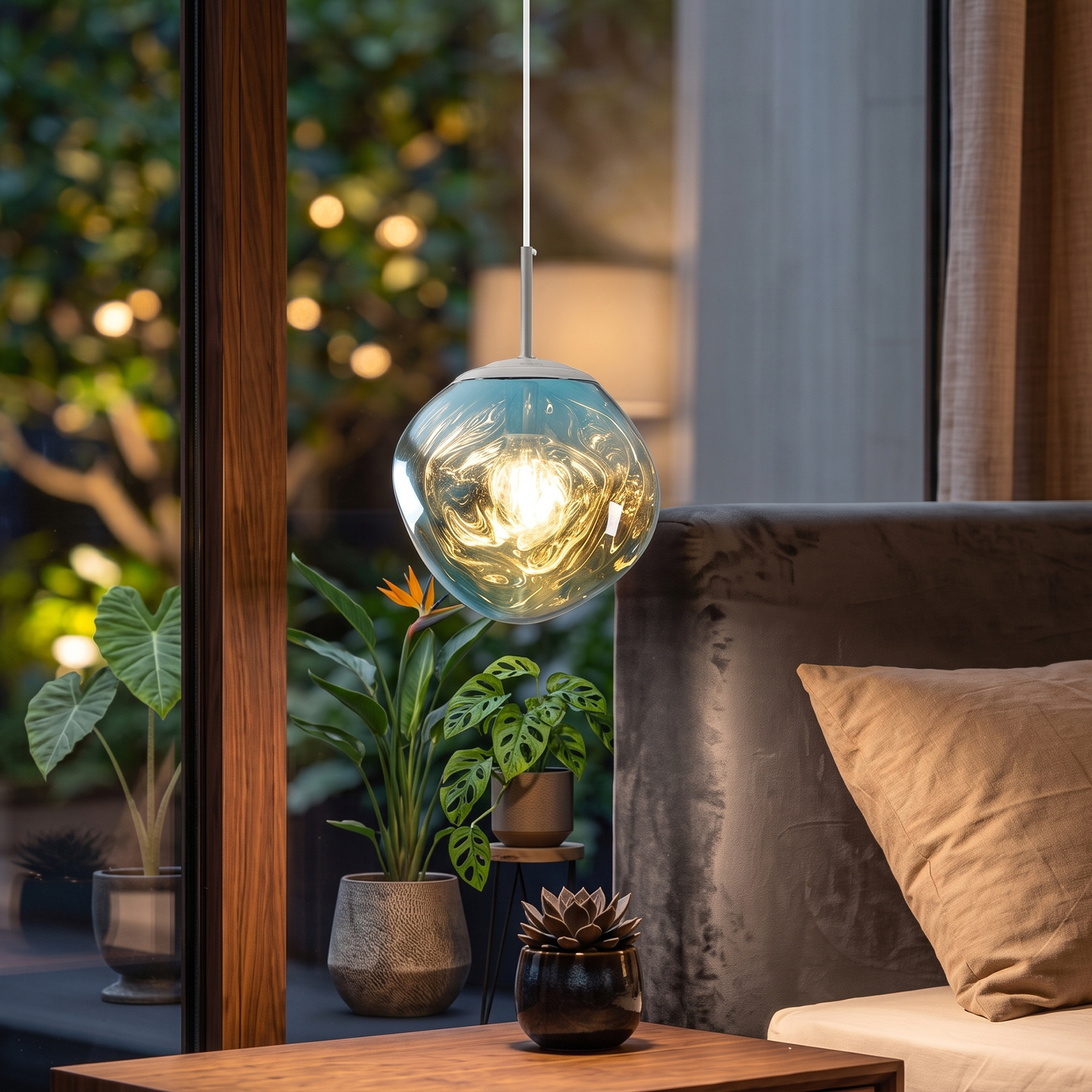 Modern Stairwell Cluster Chandeliers Minimalist Living Dining Room Round Small Pendant Light