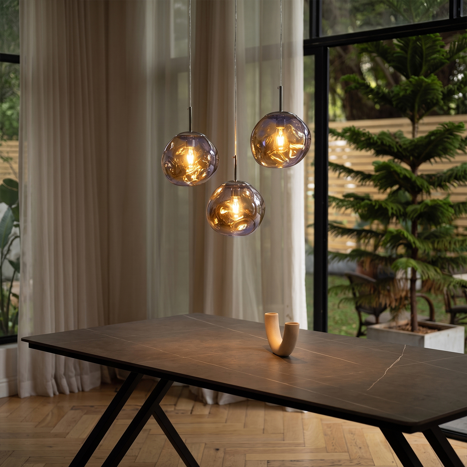 Modern Stairwell Cluster Chandeliers Minimalist Living Dining Room Round Small Pendant Light