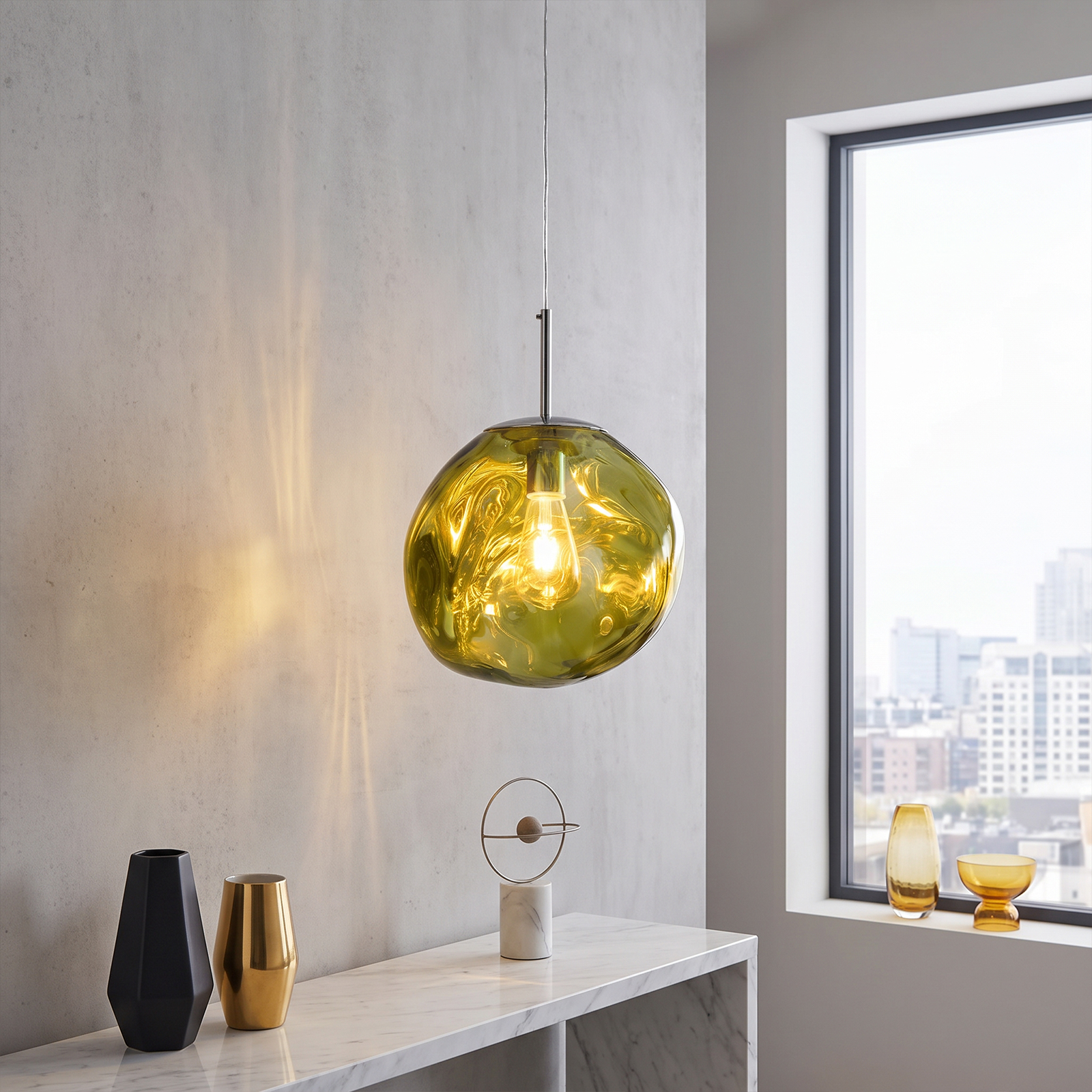 Modern Stairwell Cluster Chandeliers Minimalist Living Dining Room Round Small Pendant Light