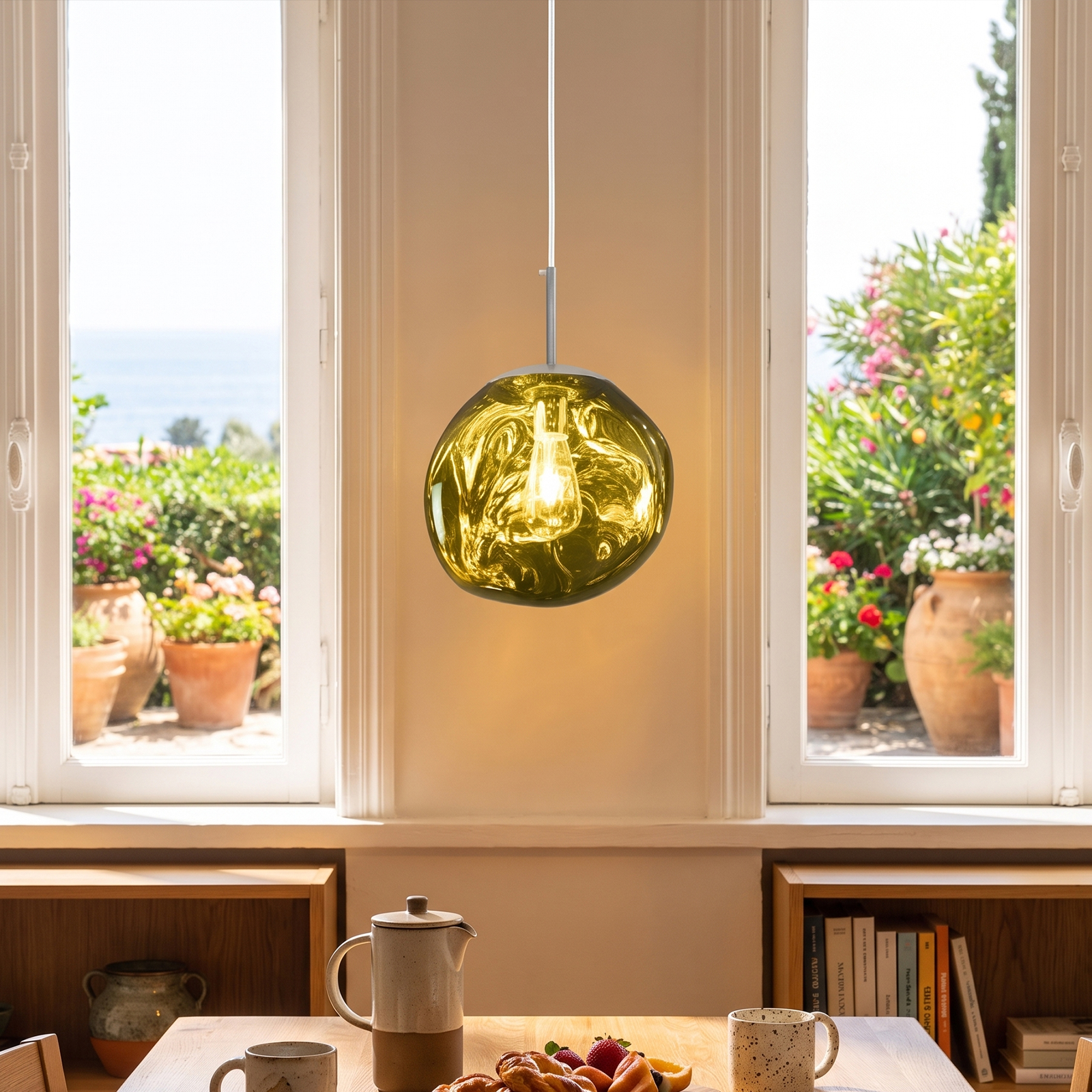 Modern Stairwell Cluster Chandeliers Minimalist Living Dining Room Round Small Pendant Light